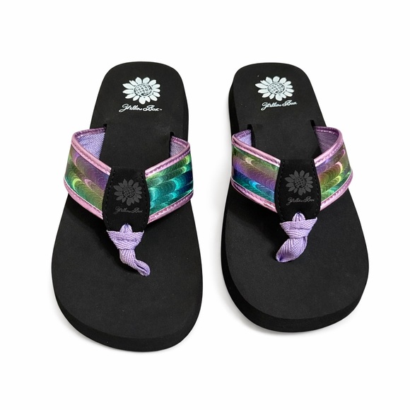 Yellow Box Black and Multicolor Sandals - Picture 2 of 2